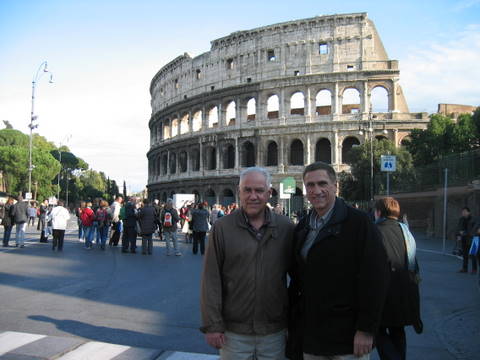 Mark and Rob in Italy 2009